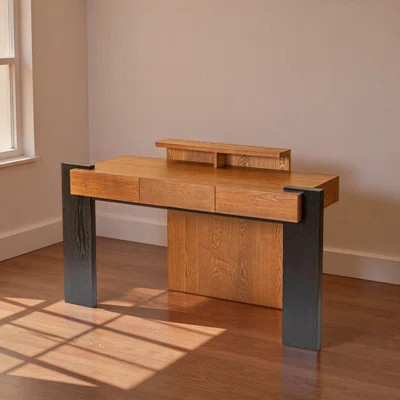 Retro Solid Wood Multi-layer Board Writing Desk | Wayfair North America