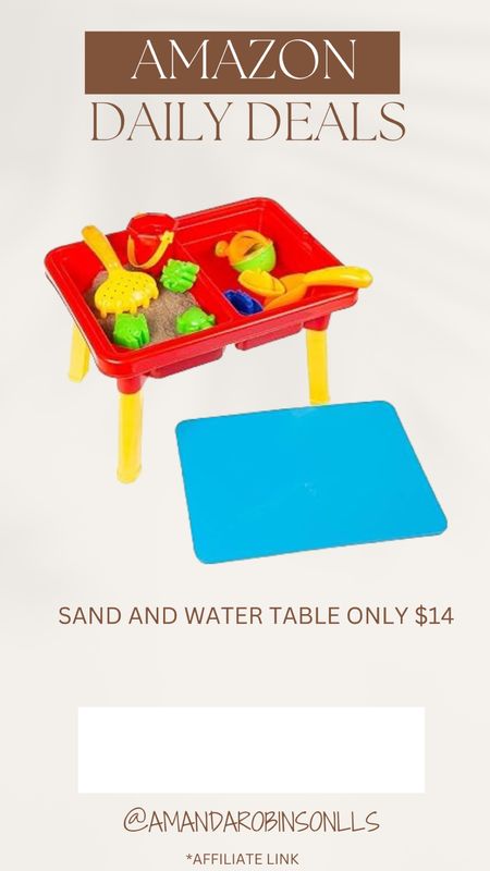 Amazon Daily Deals 
Sand and water table only $14 

#LTKkids #LTKsalealert #LTKfindsunder50