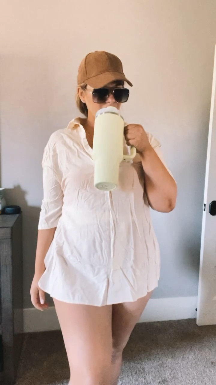 Beach outfit, swimsuit, Stanley 

#LTKSeasonal #LTKunder100 #LTKswim