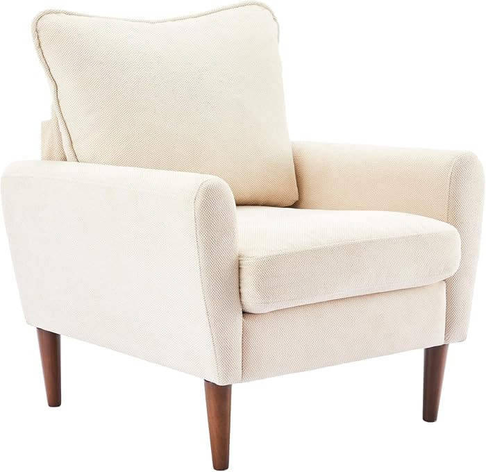 OLIXIS Comfy Accent Chair for Living Room Bedroom and Waiting Room, Upholstered Mid-Century Readi... | Amazon (US)