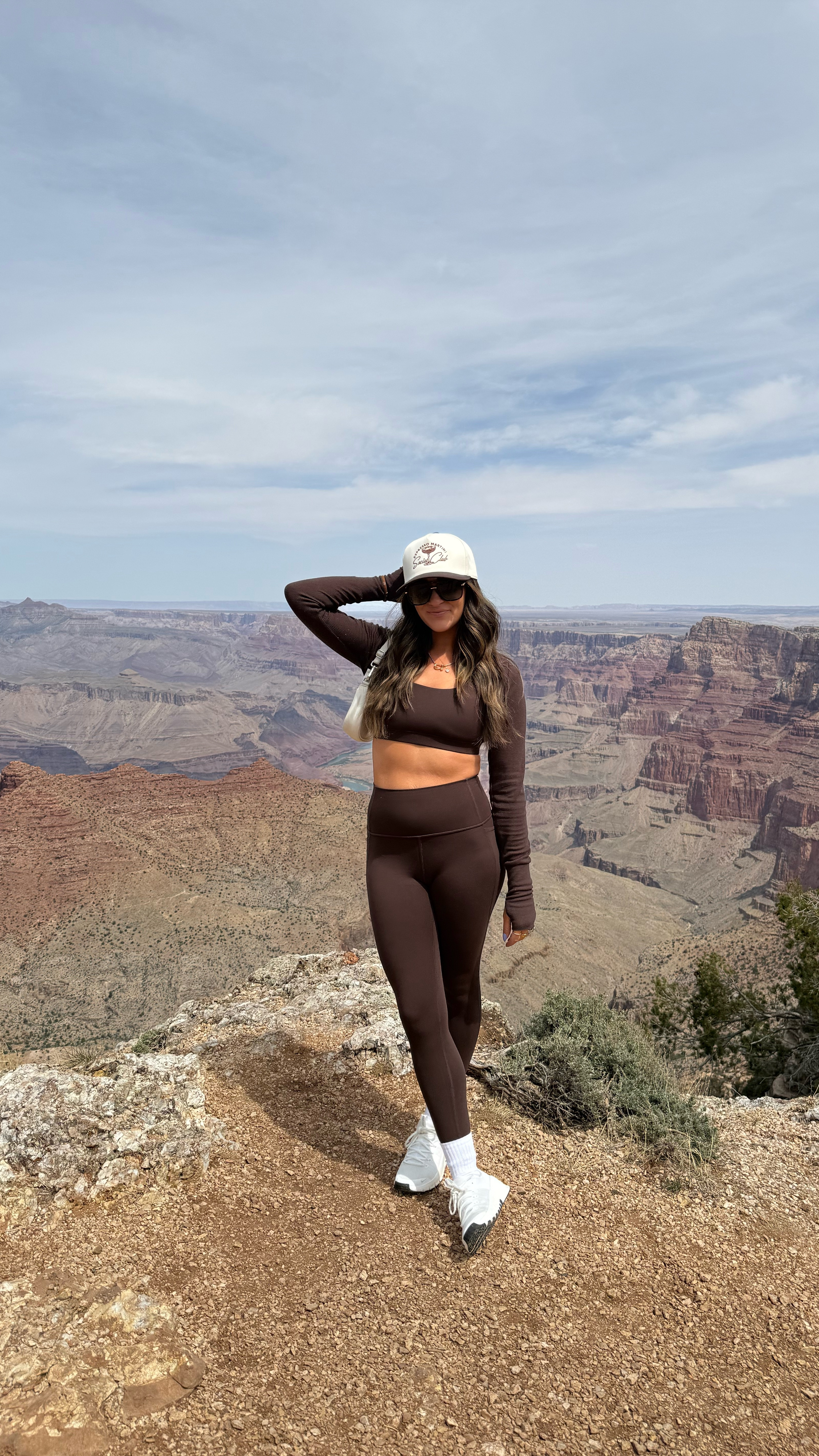Outfit I wore to the Grand Canyon in Arizona! Obsessed with brown right now! Almost everything is Amazon and super affordable!! 🤎🌵 

#LTKStyleTip #LTKFindsUnder50 #LTKActive