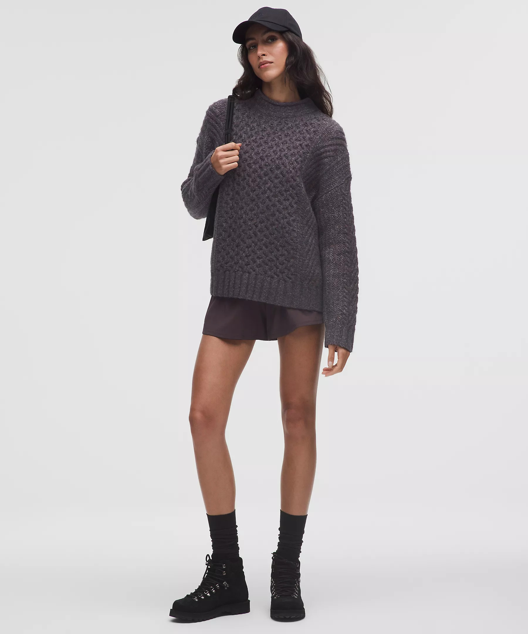 Wool-Blend Cable-Knit Sweater | Lululemon (US)