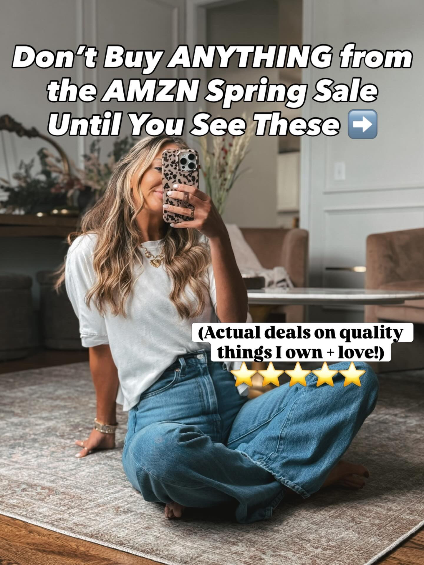 
⭐️ 

As a busy mom of 4, everyday basics are super important and these all pass the test. The best leggings, drawstring jeans, skincare that actually works and more! #mommusthaves