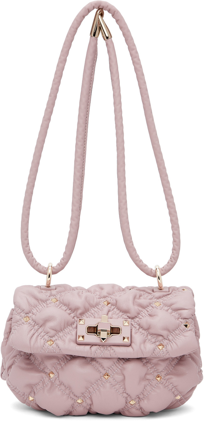 Purple Small SpikeMe Shoulder Bag | SSENSE