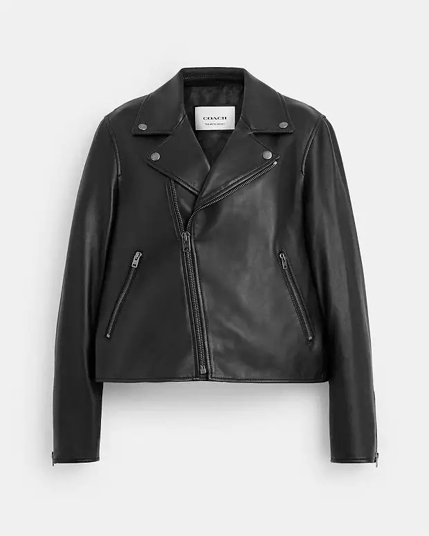 Leather Moto Jacket | Coach Outlet US