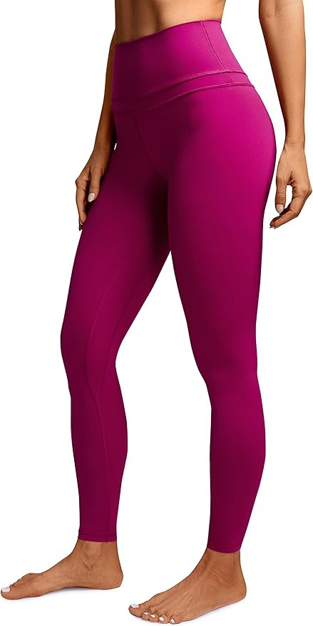 CRZ YOGA Women's Naked Feeling I Workout Leggings 28 Inches - High Waisted Full-Length Yoga Pants | Amazon (US)