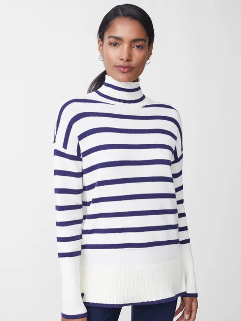 Garance Turtleneck in Stripe | J.McLaughlin