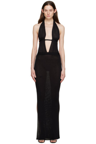 Aya Muse - Black Soro Maxi Dress | SSENSE