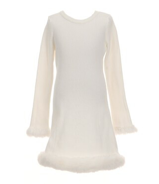Little Girls 2T-6X Puff Sleeve Dress | Dillard's