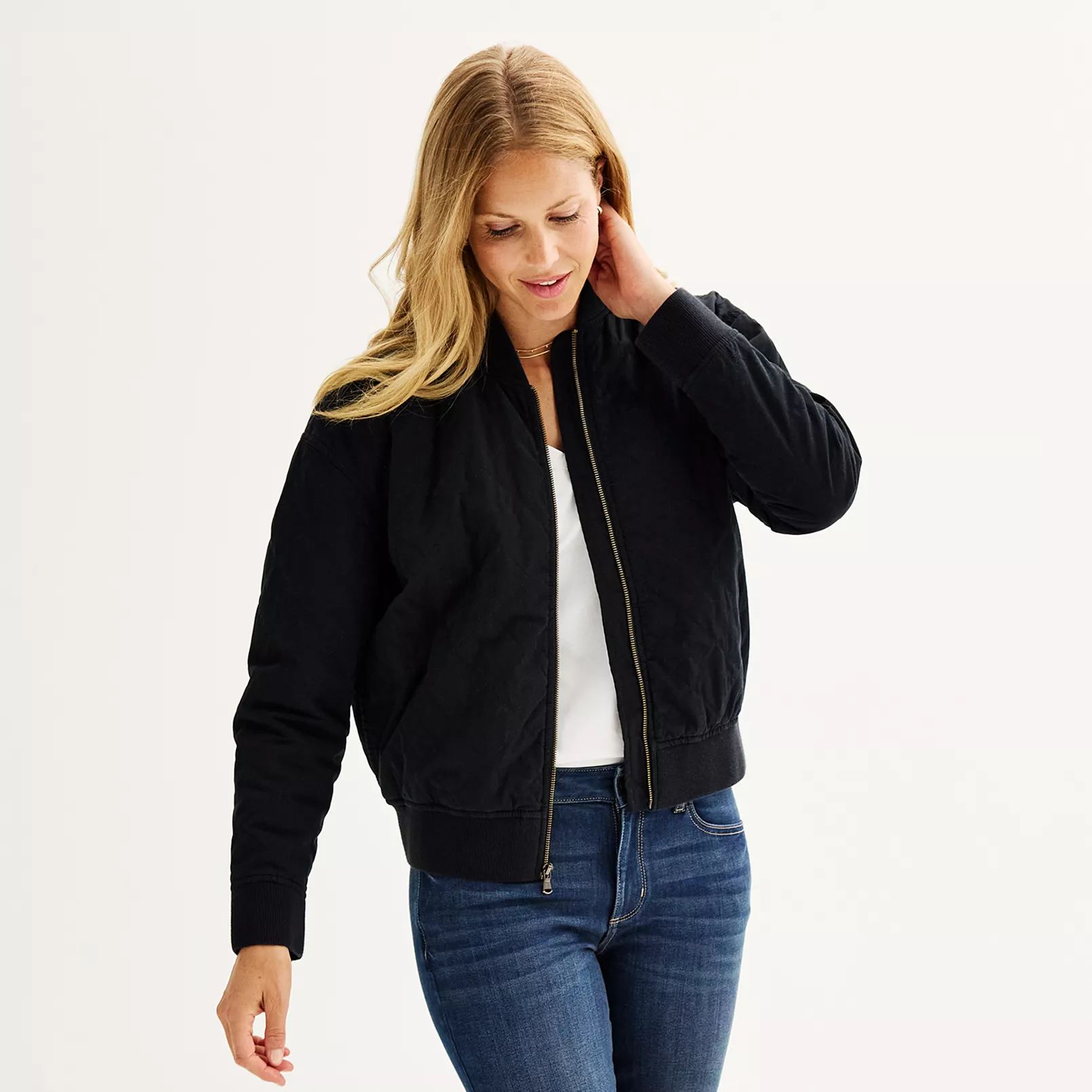 Women's Sonoma Goods For Life® Quilted Bomber Jacket | Kohl's