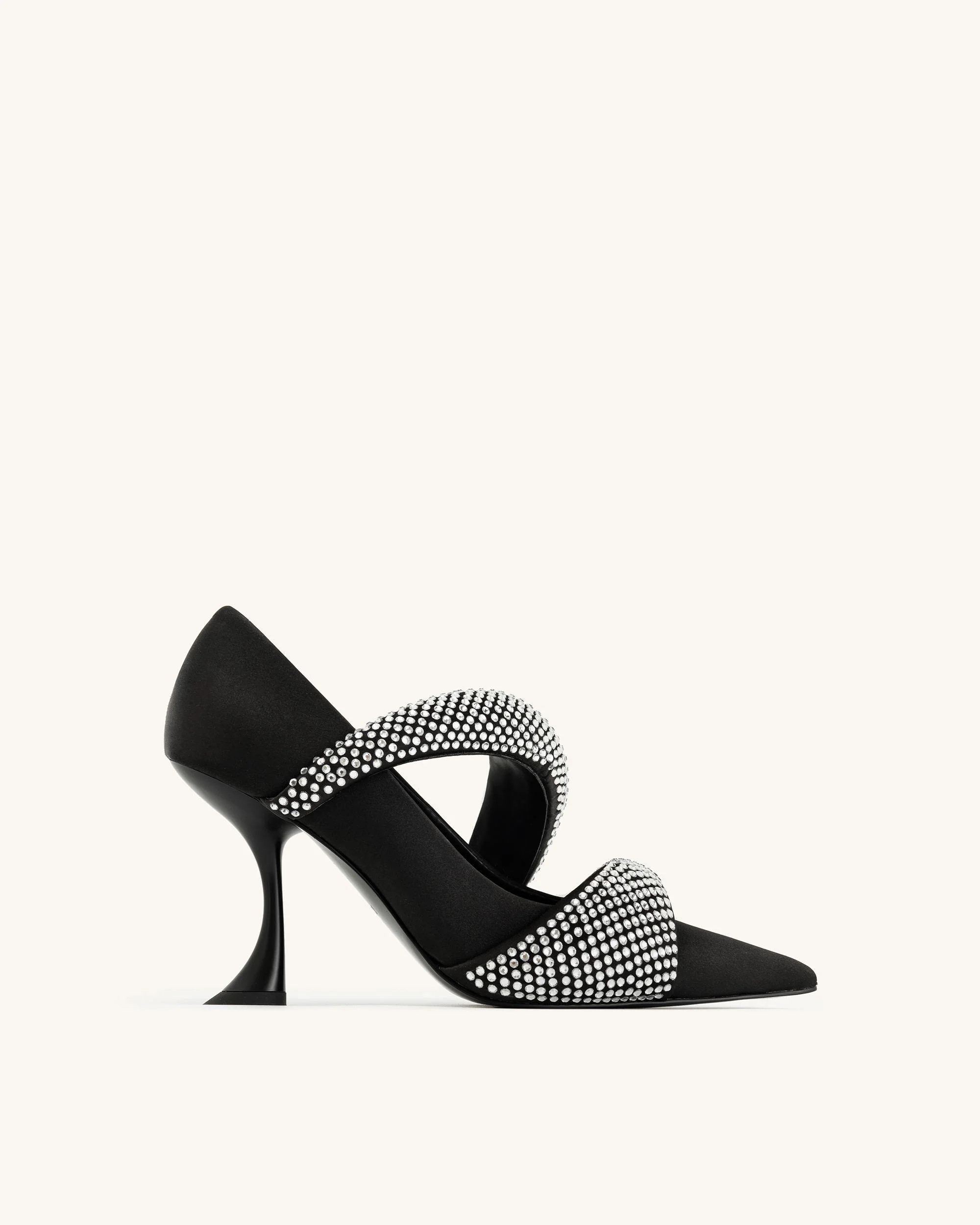 Sara Artificial Crystal Pumps - Black | JW PEI US