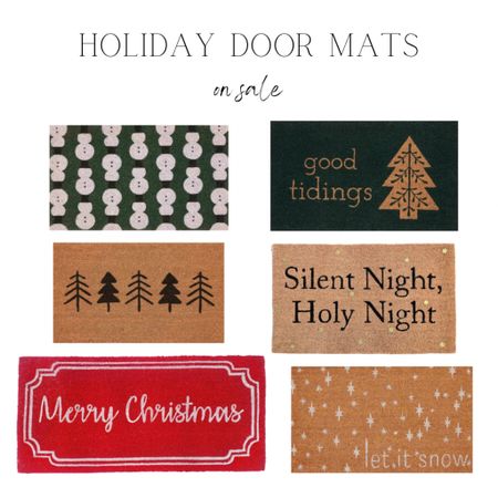 Holiday door mats, Christmas doormats, Christmas decor, holiday decor, at home, designer looks for less, Black Friday sale 

#LTKHoliday #LTKSeasonal #LTKhome