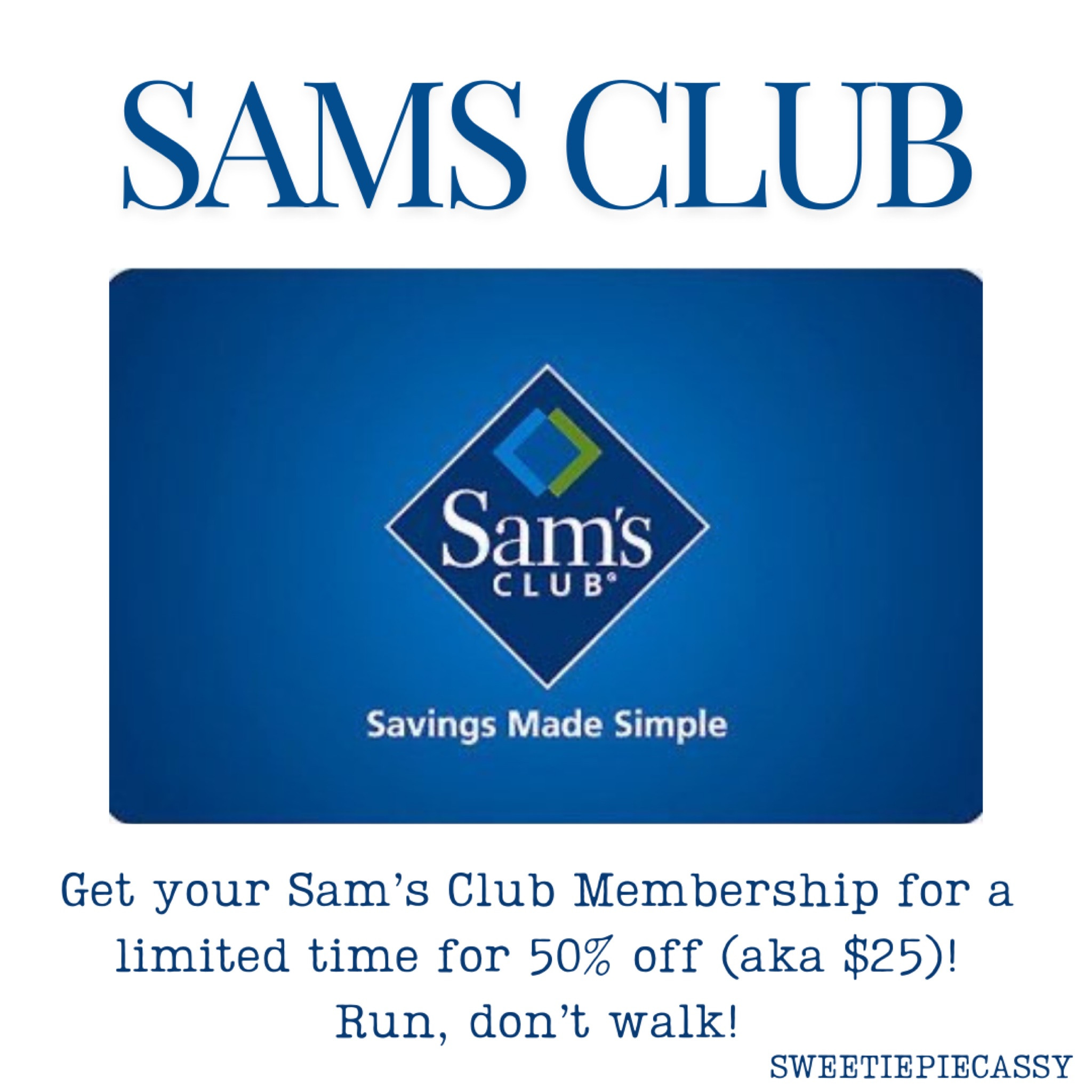 Sam’s Club: Get your Membership for 50% off today! 🛒 

Get your Sam’s Club Membership for a limited time for 50% off (aka $25)! If you get Sam’s Club Plus, you’ll get free shipping on most items as well we 2% cash back yearly! Everything from Outdoor Furniture, Patio Gear, Storage, basics & so much more. They’re also still having their Members Only sale for a limited time, where you can find everything big & small! This is the perfect chance to get yours today!💫

#LTKhome #LTKsummer #LTKfamily