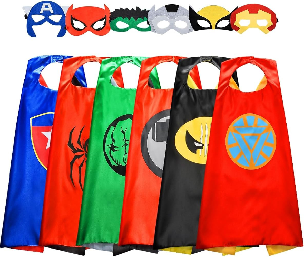 Roko Toys for 3-10 Year Old Boys, Superhero Capes for Kids Dress up Costumes Party Supplies Prese... | Amazon (US)