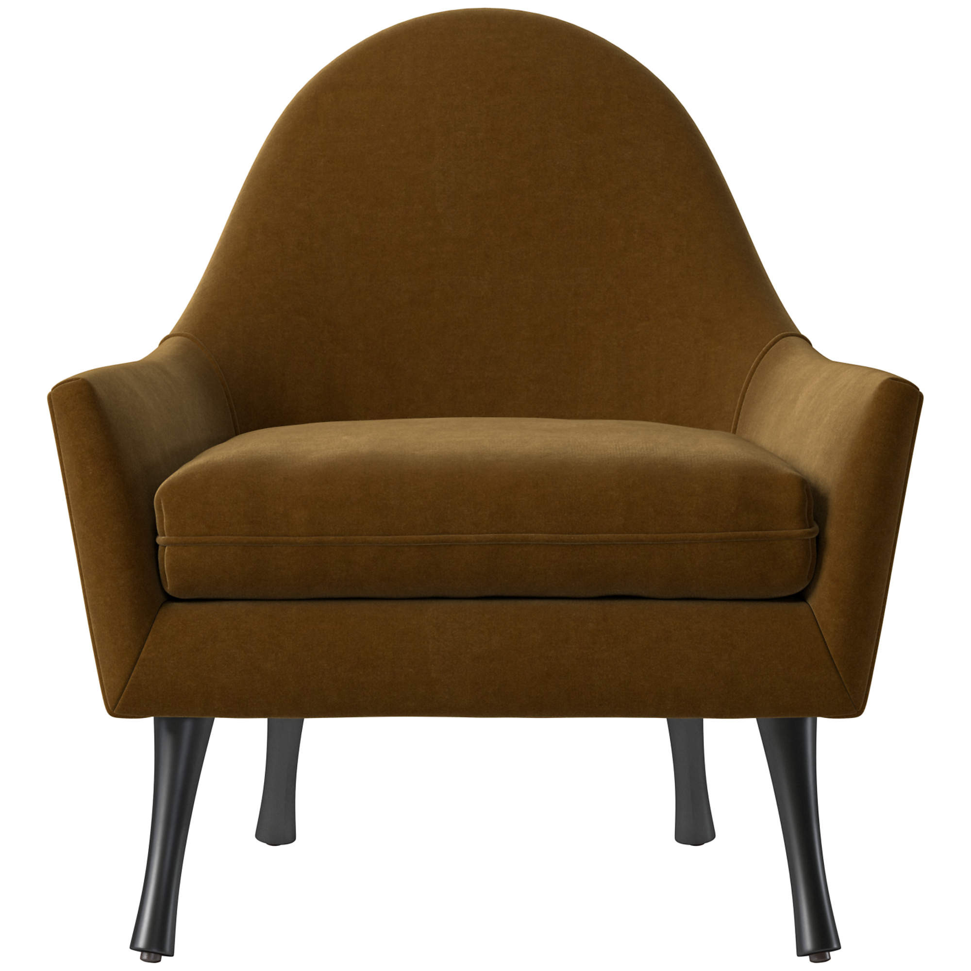 Symmetric Sage Green Velvet Lounge Chair by Paul McCobb | CB2 | CB2