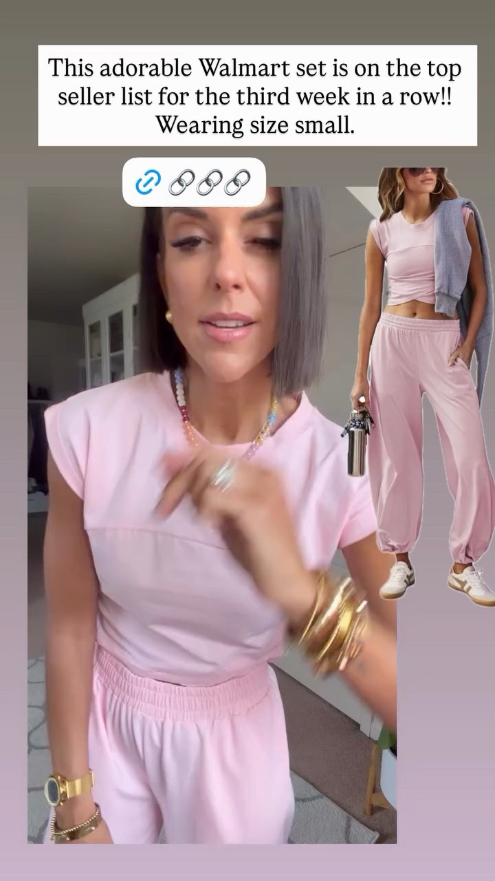 This adorable Walmart set is on the top seller list for the third week in a row!! Wearing size small.