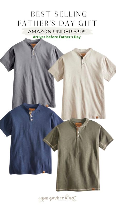 FATHER’S DAY GIFT!!!! Best selling henley shirts for men!! Arrives in time for father’s day, and under $30!

#LTKGiftGuide #LTKSeasonal #LTKMens