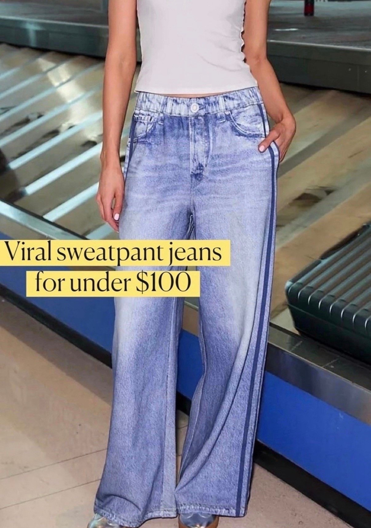 Viral pj jeans
Sweatpants jeans 
