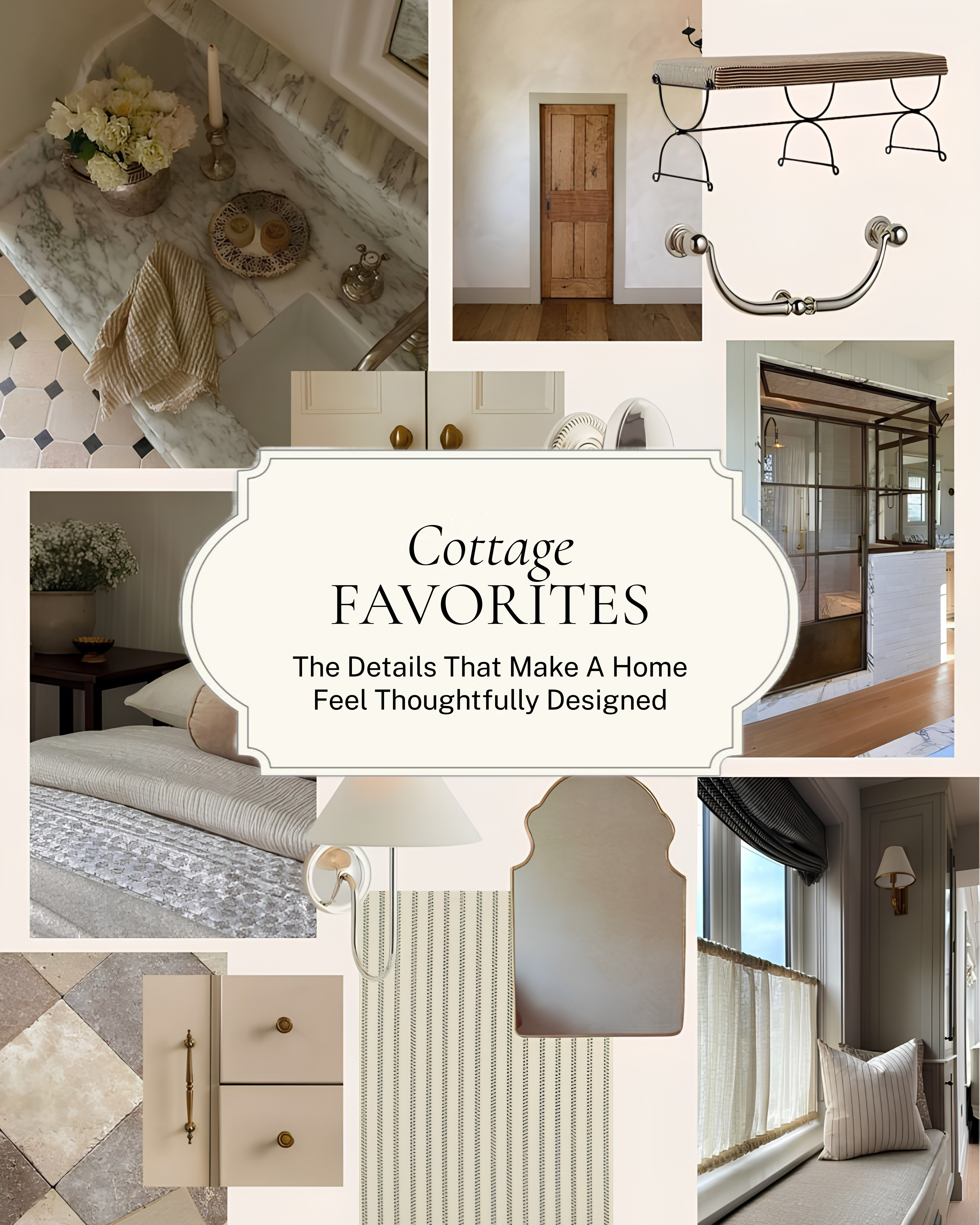 The details that do all the heavy lifting ✨ 

Architectural millwork, a classic vanity, a vintage-inspired nightstand, a scalloped mirror, layered tile, and all the considered little moments that make every room in a home feel intentional from every angle. 

All linked here 🤍 

#LTKhome 

 