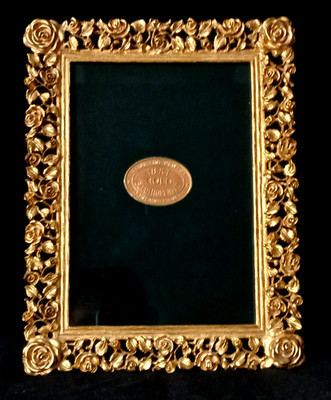 1997 ELIAS "TRELLIS ROSE" 18K GOLD PLATED FINE PEWTER PHOTO FRAME 9" x 7" | eBay | eBay US
