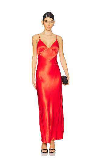 Bardot Capri Slip Dress in Red. - size 12 | Revolve Clothing (Global)