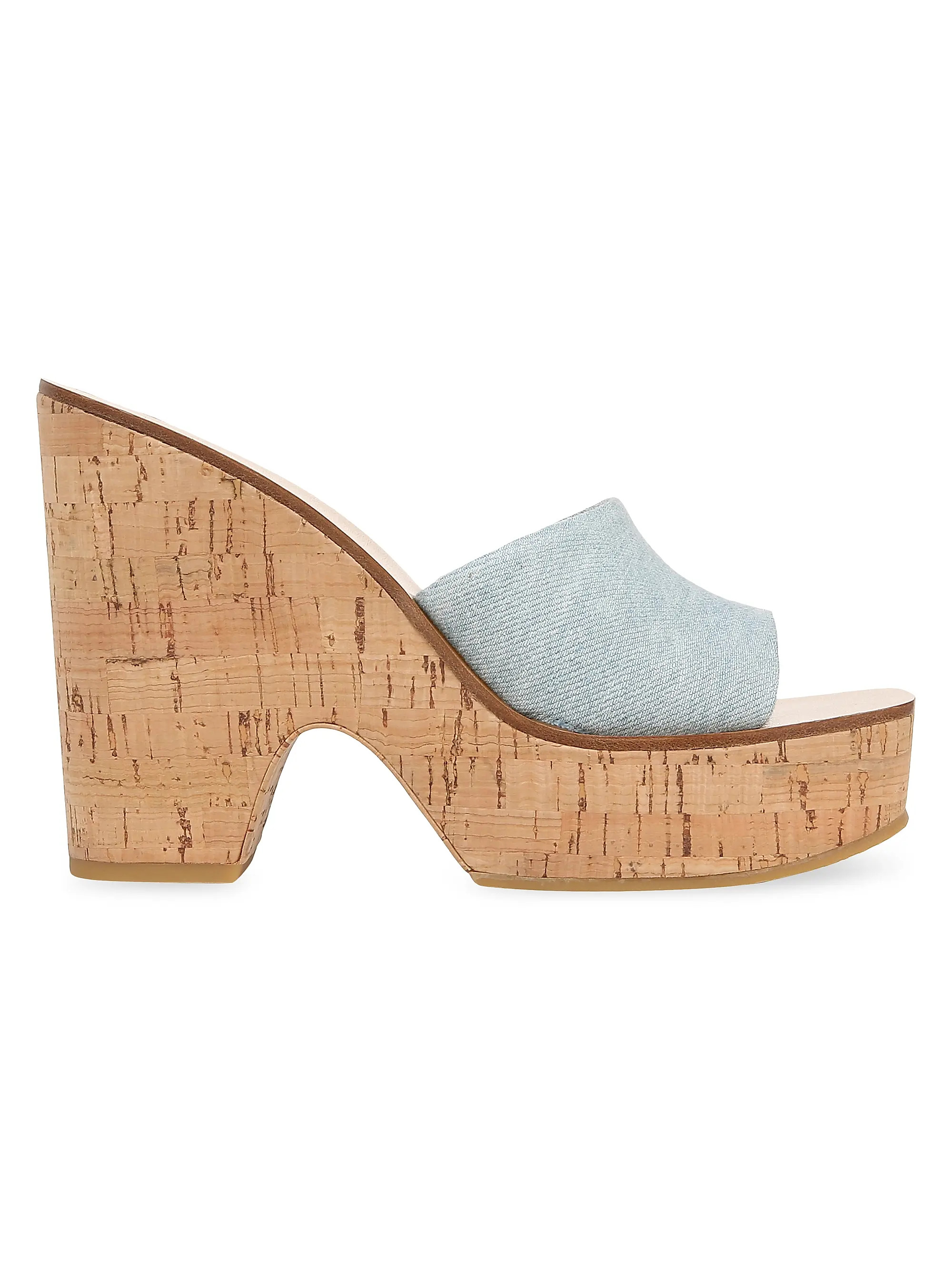 Paulita Denim Platform Wedge Sandals | Saks Fifth Avenue
