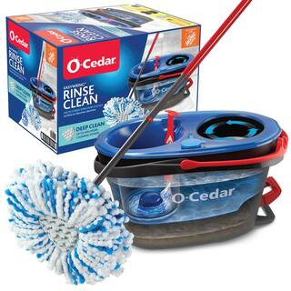 O-Cedar RinseClean Deep Clean Microfiber Spin Mop, Clean with Clean Water (The Home Depot Exclusi... | The Home Depot