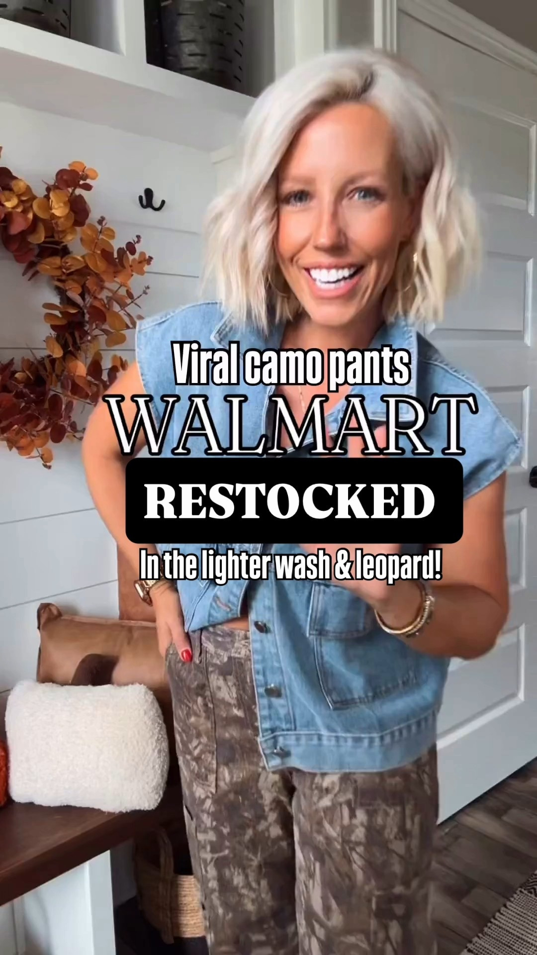 Everyone’s favorite camo pants just restocked in a new color!!! I love this new light wash!!!! The leopard print restocked too!!! They now come in short (29.5”) and (long 33.5”)
⬇️⬇️⬇️
Pants size small (full length 31.5”)
Vest and 1/4 zip medium



#LTKFindsUnder100 #LTKFindsUnder50 #LTKSaleAlert