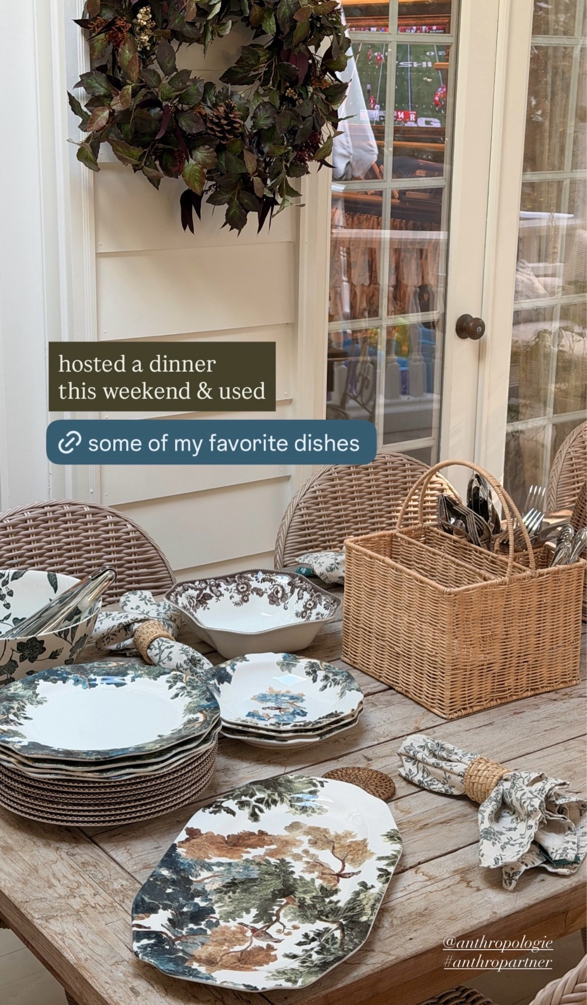 My new favorite dishes for hosting!  This Anthropologie dinnerware mixes woodland scenes, floral details, and earthy colors for a collected, vintage inspired table. Perfect for Fall dinner parties or making everyday meals feel special. 🤎

#LTKSeasonal #LTKHome