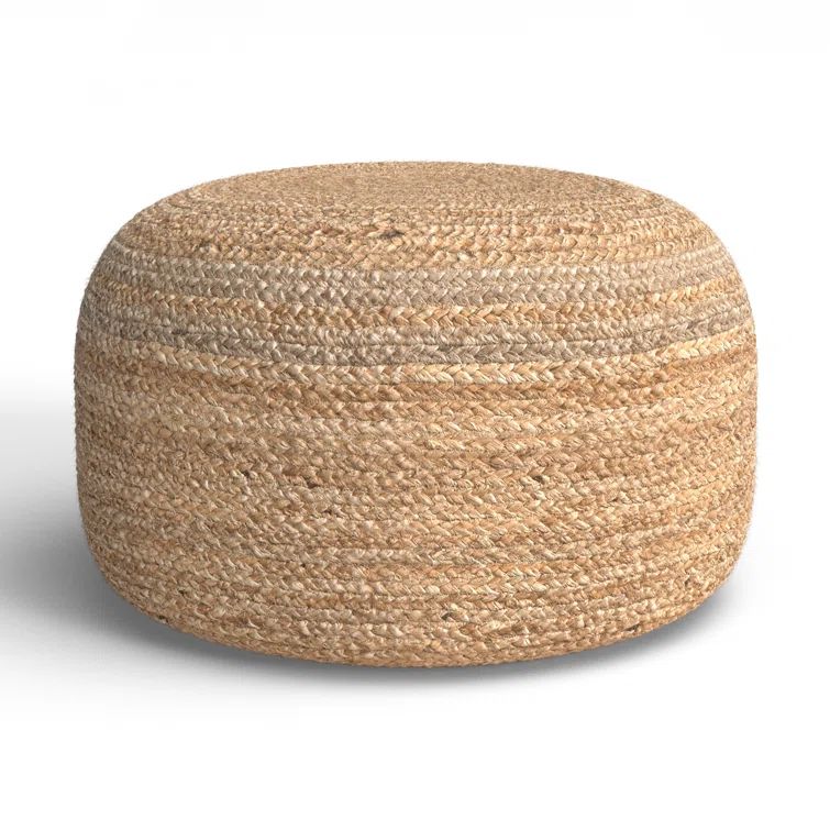 Shipka 29'' Wide Round Pouf Ottoman | Wayfair North America