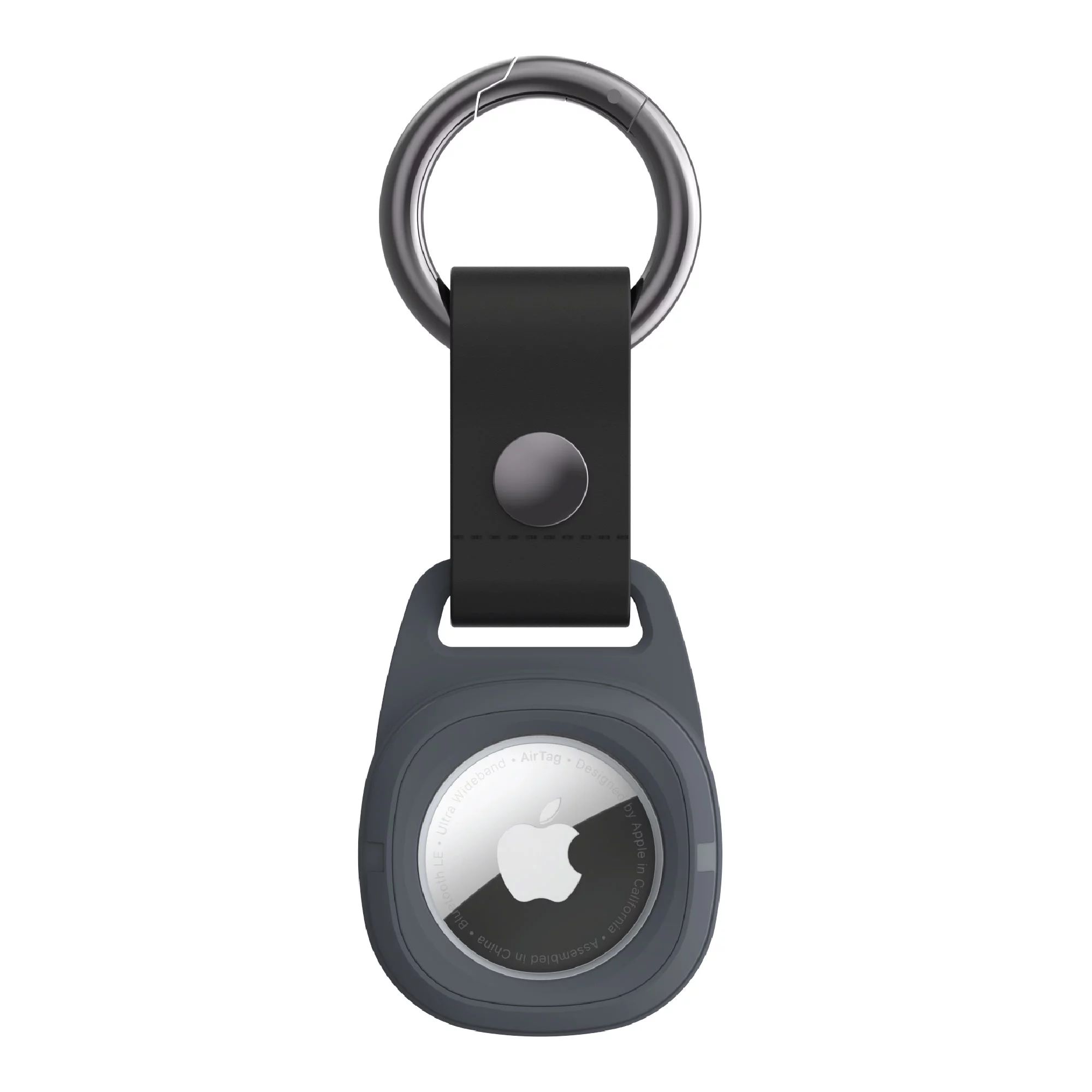 onn. AirTag Rugged Holder with Carabiner-style Ring - Gray - Walmart.com | Walmart (US)