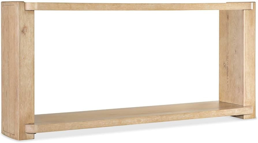 Hooker Furniture Retreat Wood Open Shelf Console Table in Dune Beige | Amazon (US)