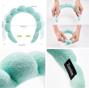 Spa Headbands for Washing Face or Facial, Set of 2 Skincare Headbands, Terry Cloth Headband Face ... | Amazon (US)