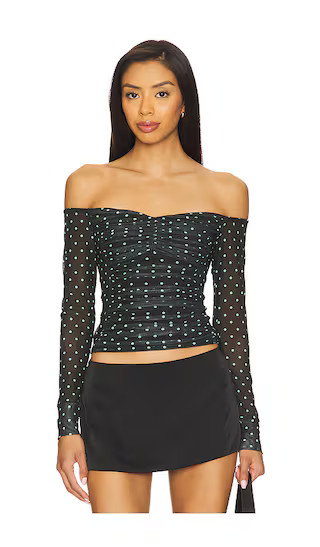 Odilla Top in Aqua Dot | Revolve Clothing (Global)