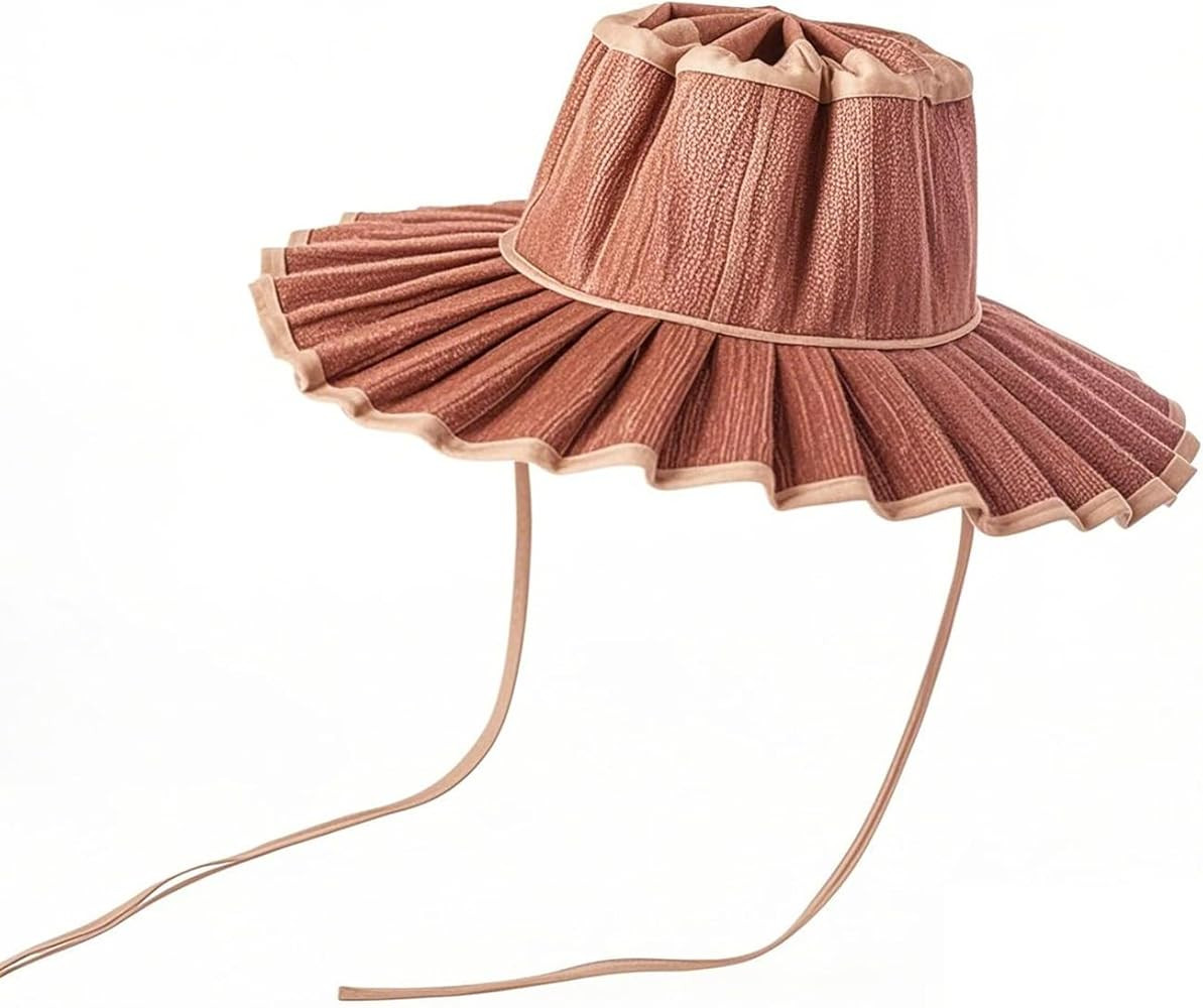 Women's Wide Brim Straw Sun Hat for Kids & Adult – Foldable UV Protection Beach Hat for Summer,... | Amazon (US)