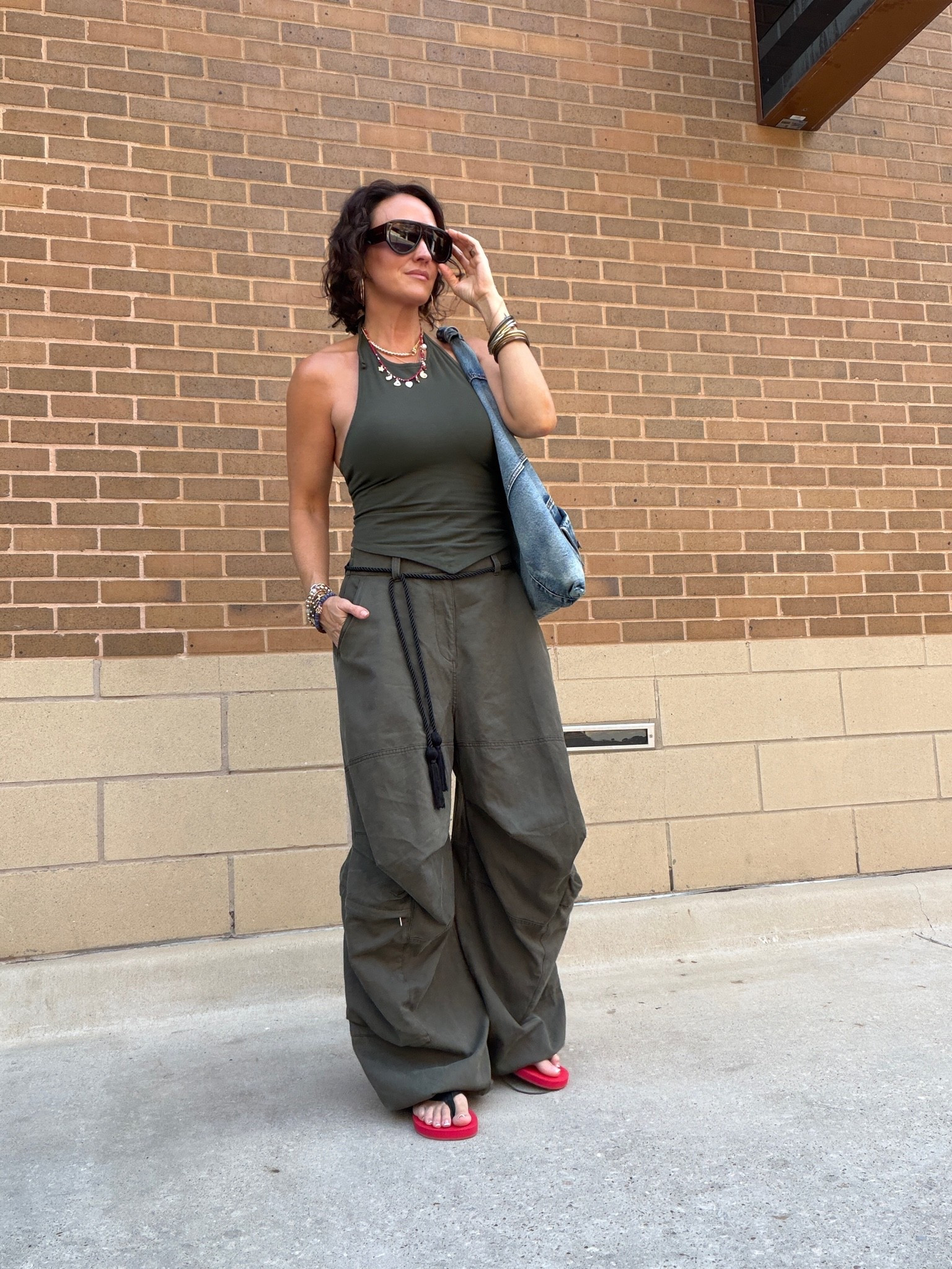 These @Urban Revivo pants got the compliments all day long and so so comfy! The denim hobo bag was also a fav. 

Wearing size M for the low rise oversized fit and S in top.

Code URLTKFW26 to save extra 15% with #urbanrevivo

#LTKgrwm #LTKdayinmylife