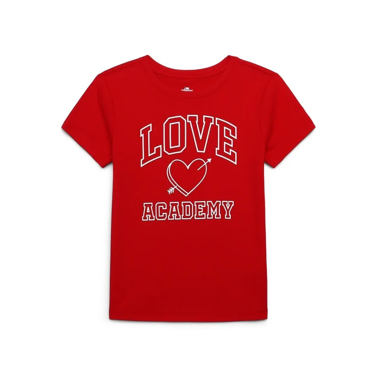 Valentine's Day Girls Graphic Tee from Way to Celebrate, Sizes 4-18 | Walmart (US)