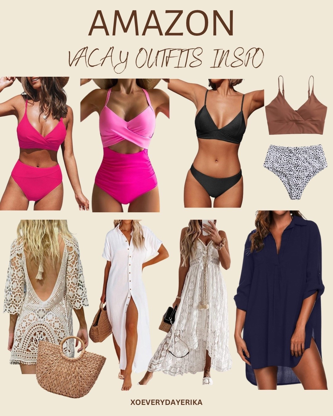 Amazon Beach Resort Ideas 

Women two piece bathing suit, bathing suit cover ups. 

#resortwear #beachoutfit #beachwear #womenstyle #over45style

#LTKtravel #LTKSeasonal #LTKswim