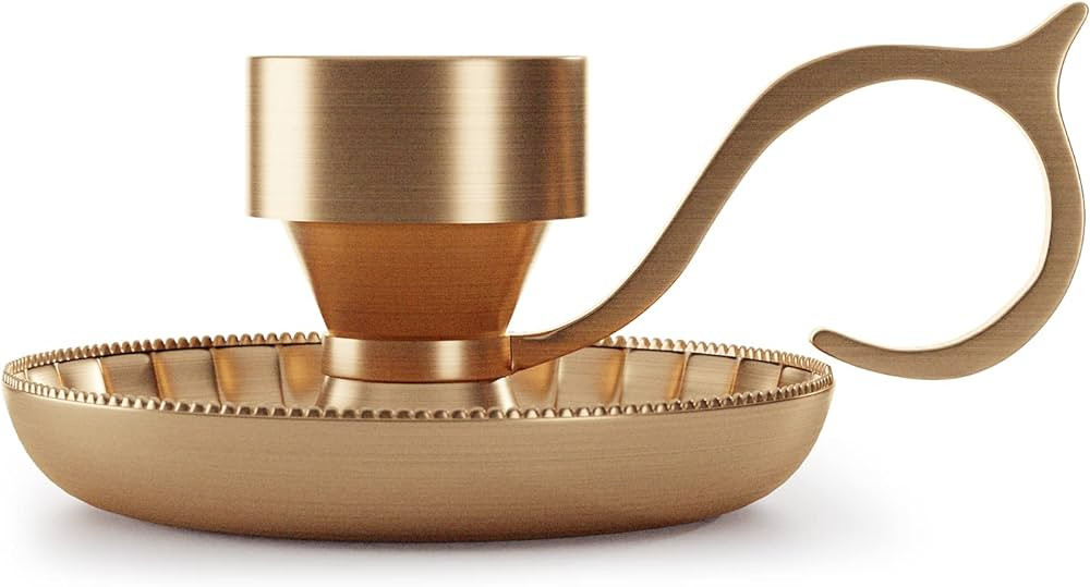Handmade Gold Brass Tea Light Candle Holder - Vintage Candlestick Holders - Candle Holders for Ta... | Amazon (US)