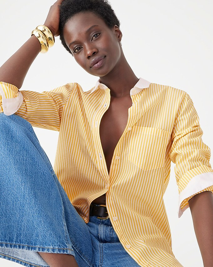 Marie Marot X J.Crew shirt in Thomas Mason® cotton poplin | J. Crew US