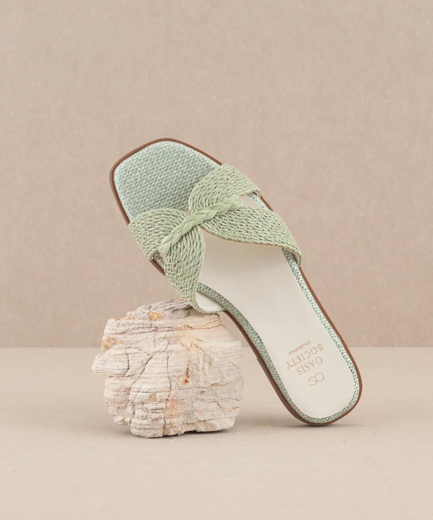 The Fatima | Mint Butterfly Strap Sandal | Oasis Society