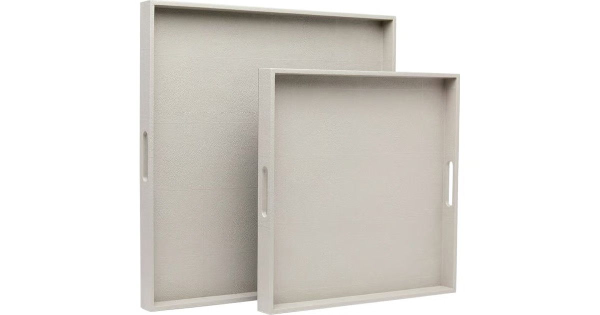 Emery Square Tray
          (Set of 2) | Layla Grayce