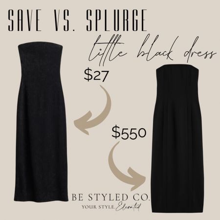 Save vs splurge little black dress 

#LTKStyleTip #LTKOver40 #LTKFindsUnder100