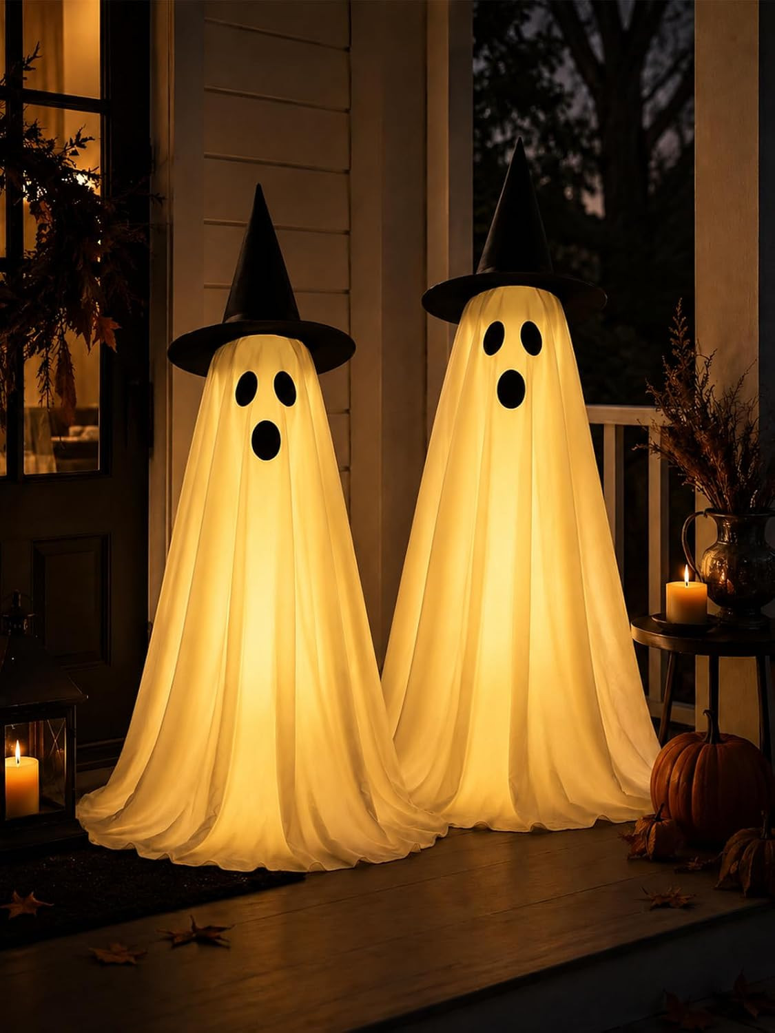 2Pcs Halloween Decorations Outdoor, Ghost Halloween Party Decoration Indoor | Amazon (US)