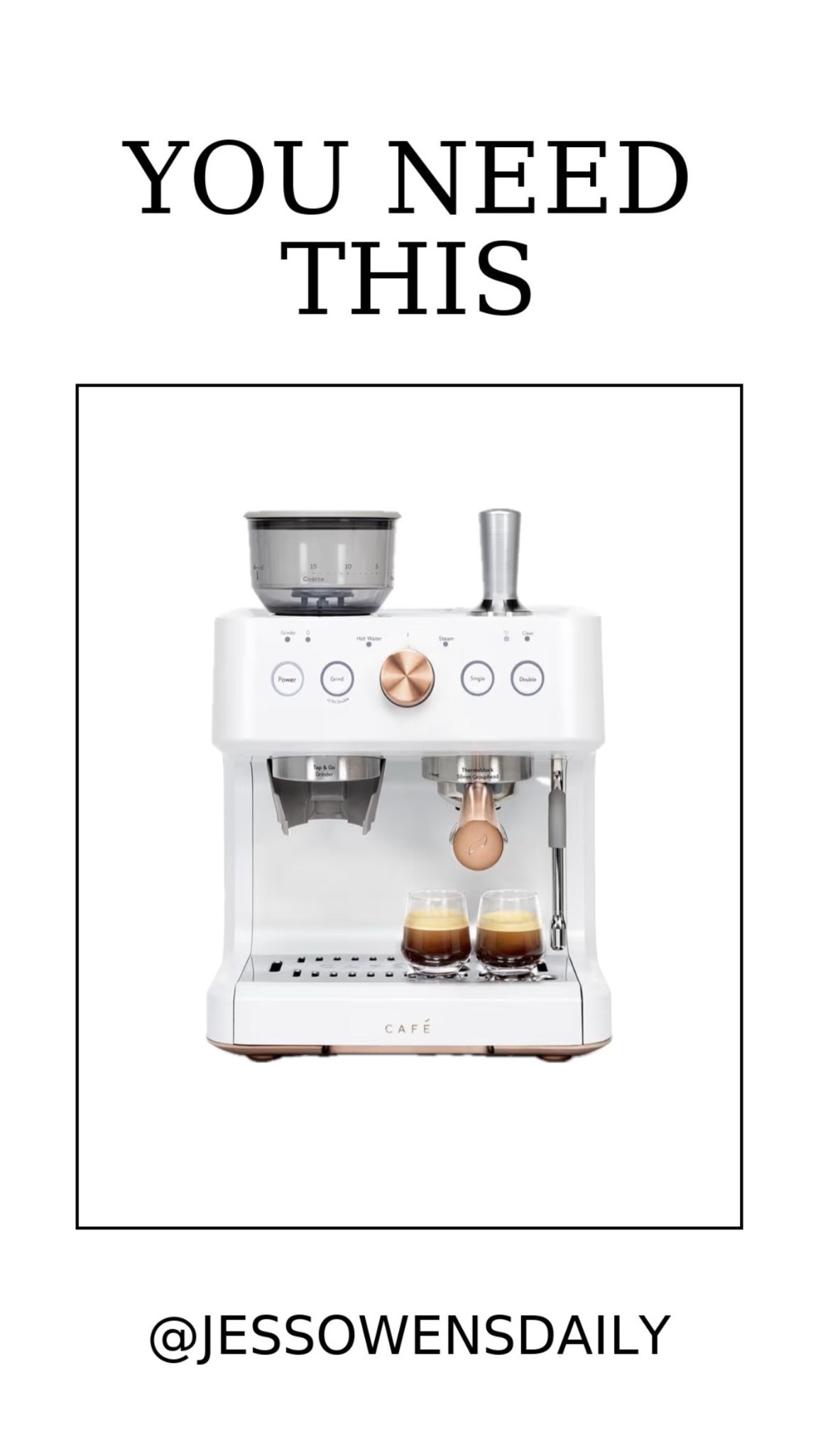 Consider this your sign to stop suffering through sad coffee at home I finally made the upgrade with Café Appliances! This espresso machine is so pretty and it has been a complete game changer for our mornings! 

#LTKHome #LTKGiftGuide #LTKmomlife