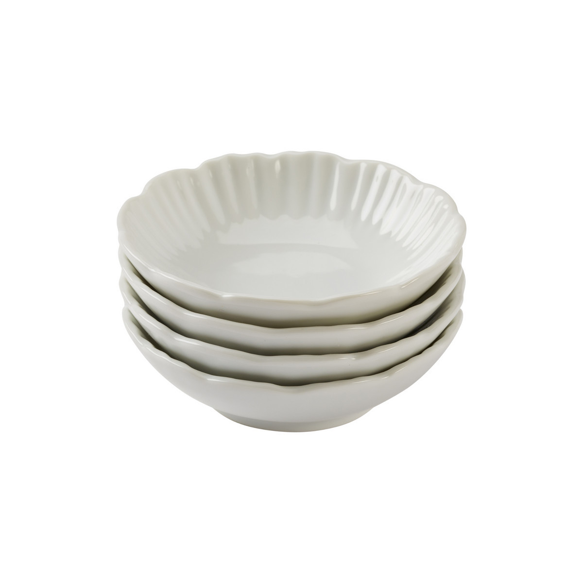 Ruffle Edge Everything Snack Bowl, Set of 4 | Amanda Lindroth