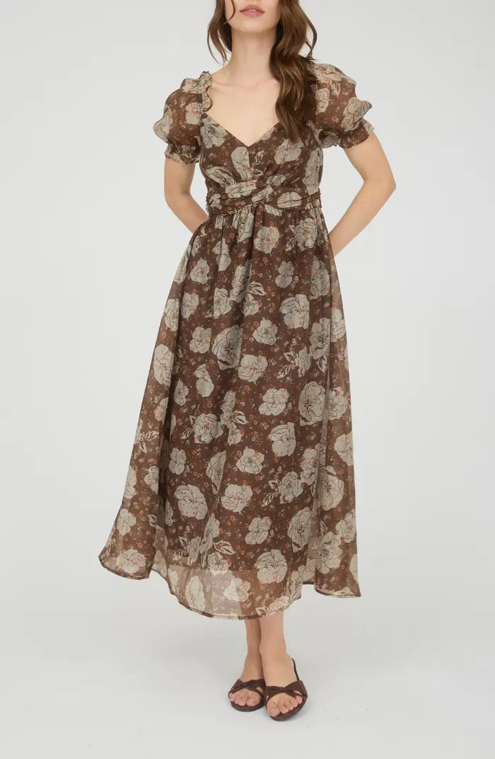 Blu Pepper Puff Sleeve Midi Dress | Nordstromrack | Nordstrom Rack