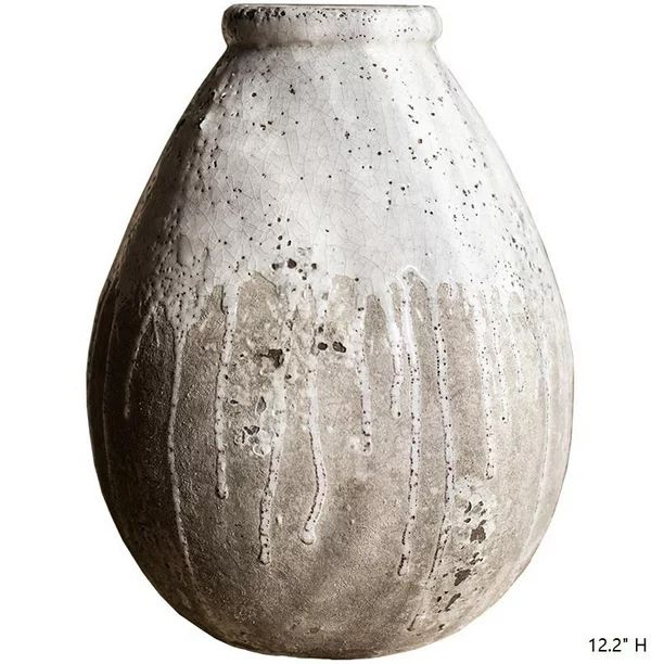 Antique Coarse Pottery Large Flower Pot | Walmart (US)