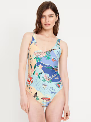 Matte One-Piece Swimsuit | Old Navy (US)