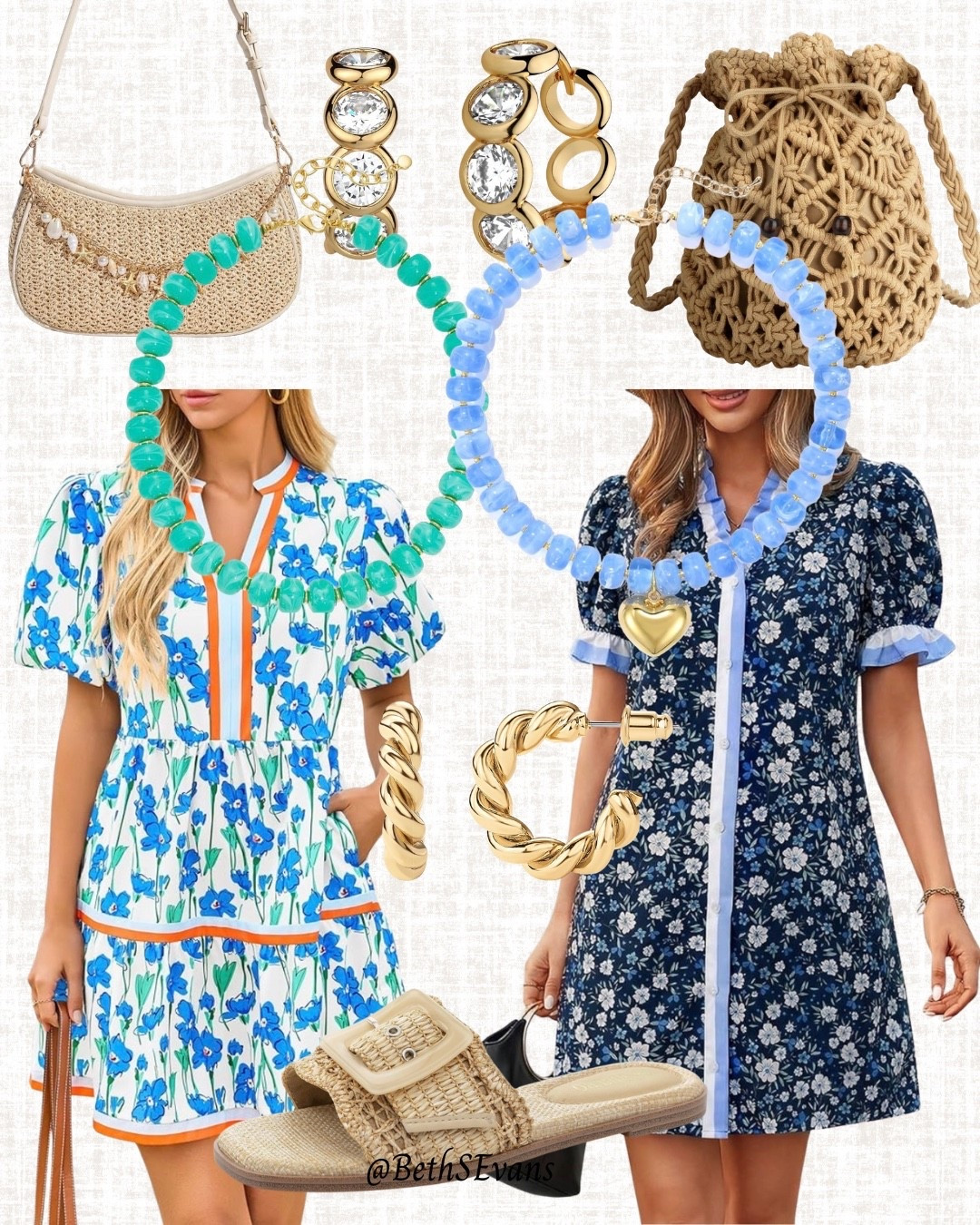 So ready for warm weather so I can throw on a cute dress and colorful accessories! I love a one and done dress situation on the summer!